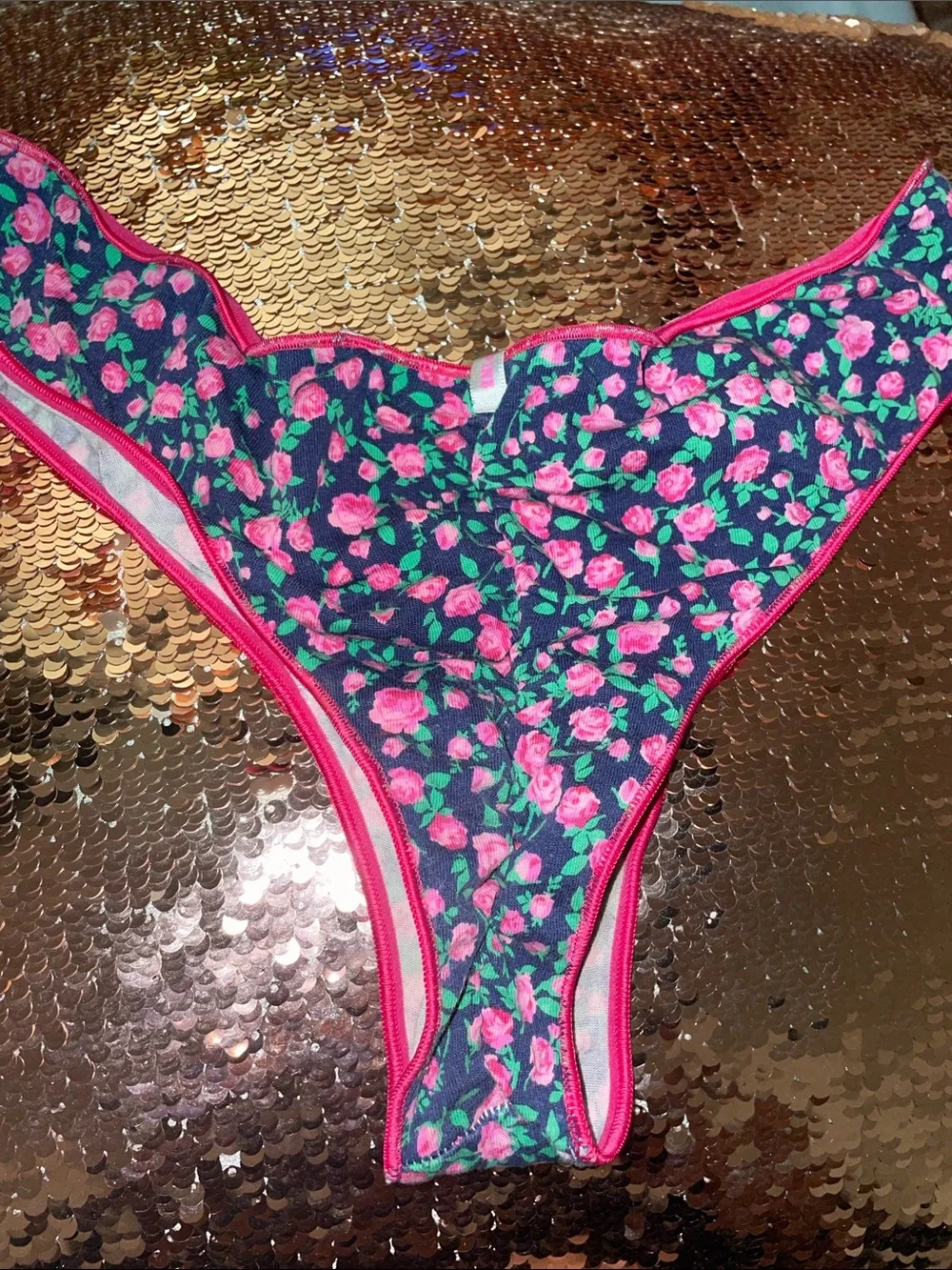 Floral Cheeky Panties-Well Worn